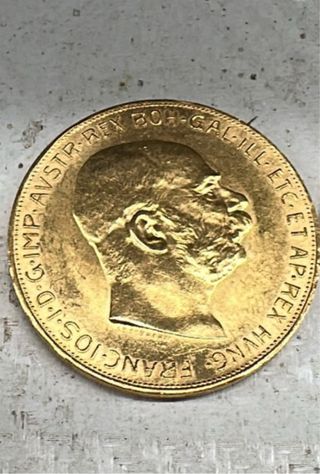Moneda oro Austria 100 coronas