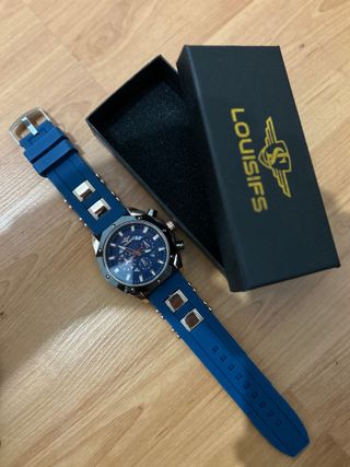 Reloj LOUISIFS azul y plata
