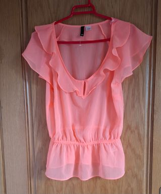Blusa Rosa Talla M - Nueva