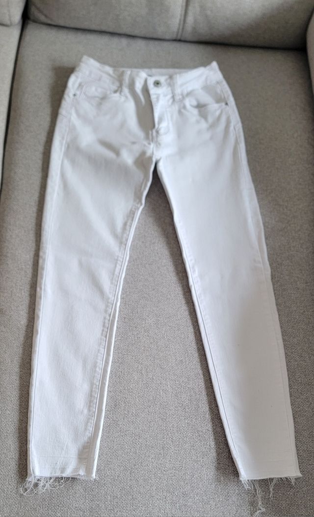 Pantalones vaqueros blancos mujer