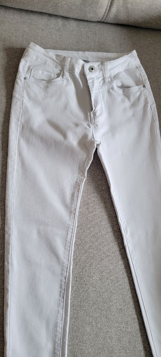 Pantalones vaqueros blancos mujer