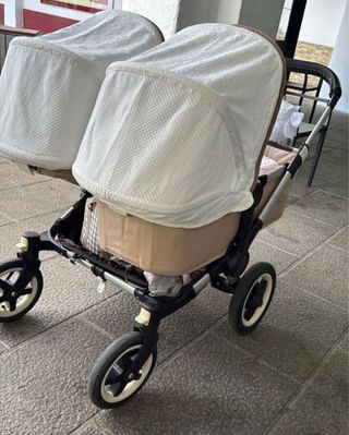 Bugaboo gemelar: Carro impecable
