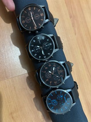4 Relojes MSCXDK negros 
Te pagas solo3 una gratis