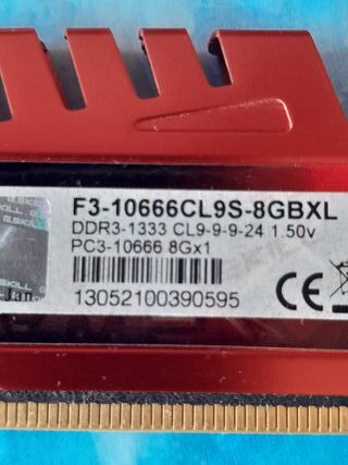 G.Skill Ripjaws X - Memoria RAM roja