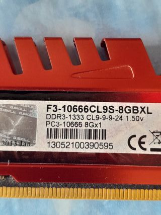 G.Skill Ripjaws X - Memoria RAM roja