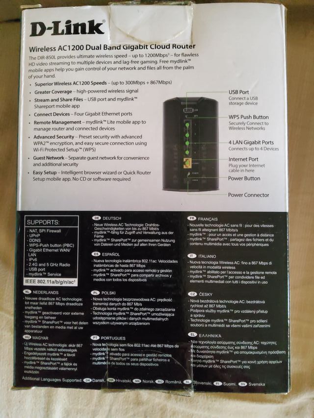 Router D-Link DIR-850L AC1200 Dual Band