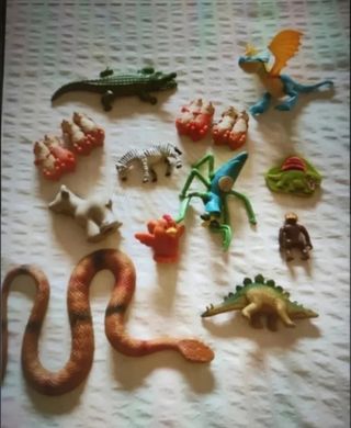 Lote de 11 animales de juguete