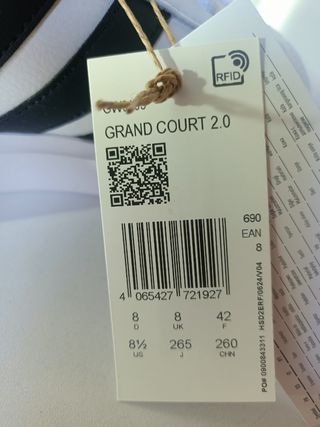 Adidas Grand Court 2.0 Uomo - Bianco/Nero