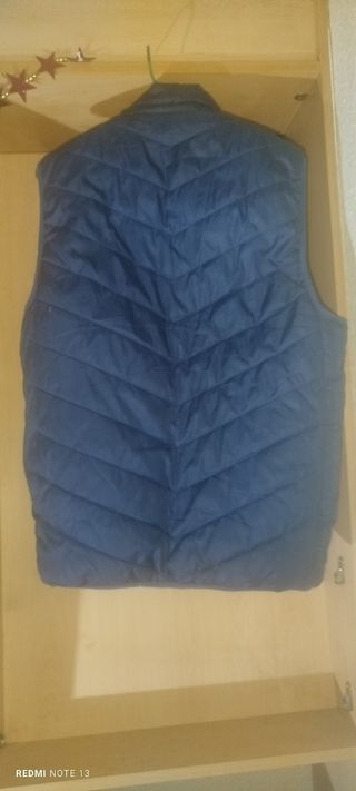 Chaleco térmico azul para hombre