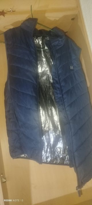 Chaleco térmico azul para hombre