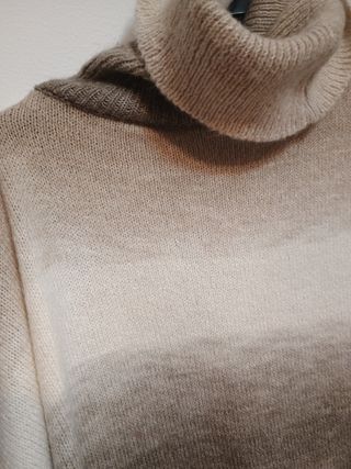 Vestido jersey Mango marrón claro