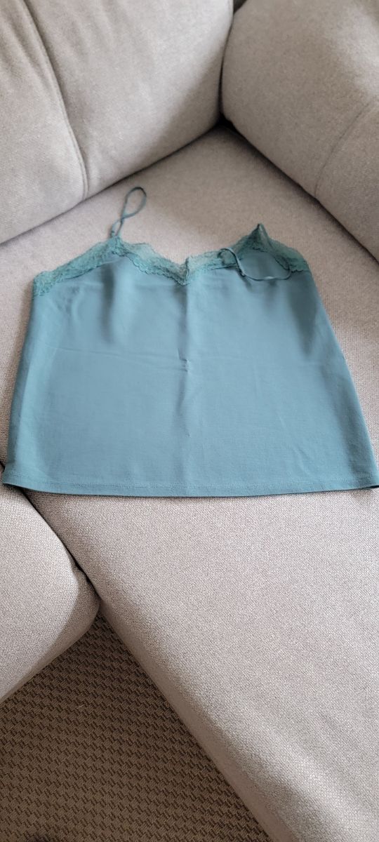 Top lencero de encaje - Teal