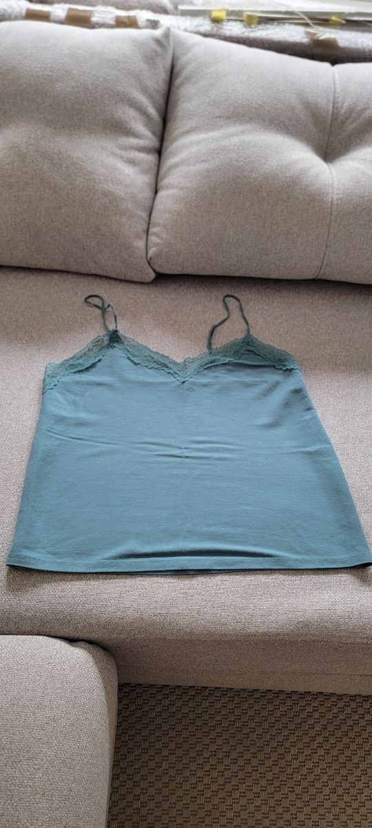 Top lencero de encaje - Teal