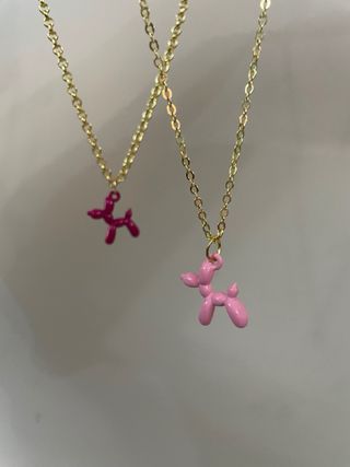 Collares con dijes: 3 piezas
