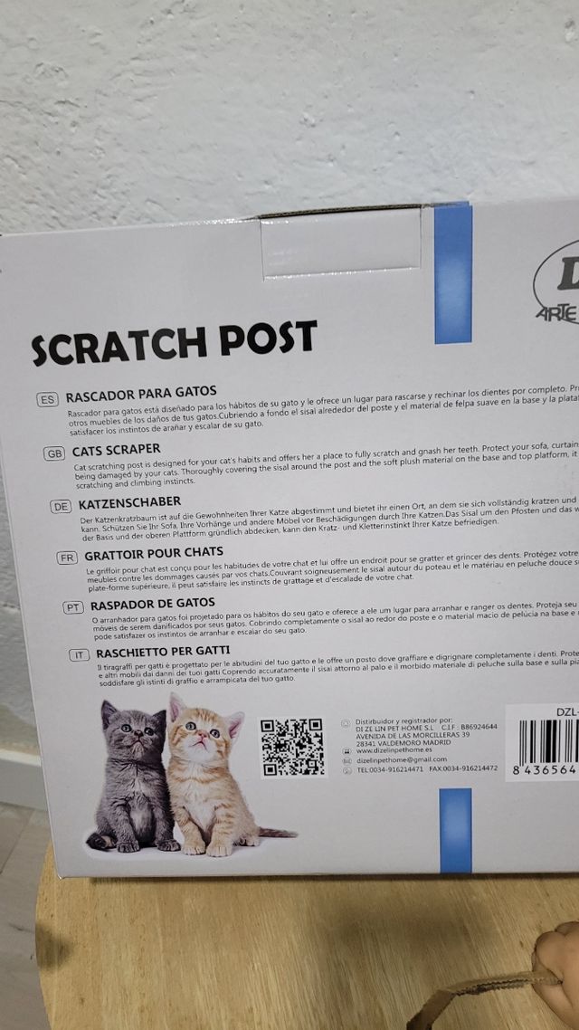 Rascador para gatos | Sisal y felpa