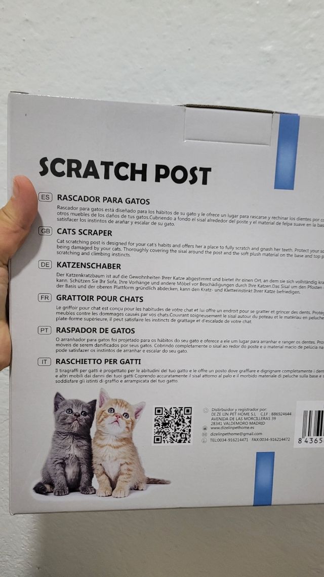 Rascador para gatos | Sisal y felpa