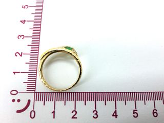 anillo oro 18k con piedra con circonita