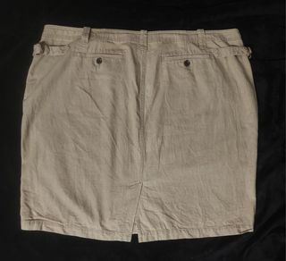 Falda beige algodón talla 22w 