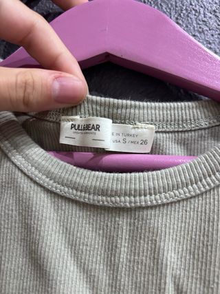 Top Pull&Bear verde oliva