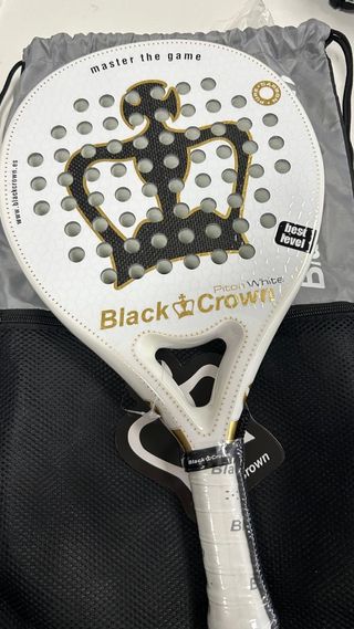 Pala pádel Black Crown Piton White