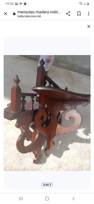 Mensulas madera noble antiguas