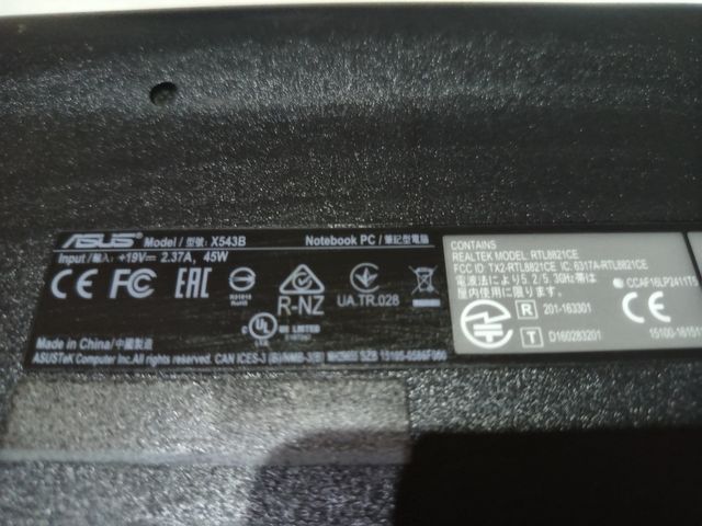 Computer portatile Asus nero