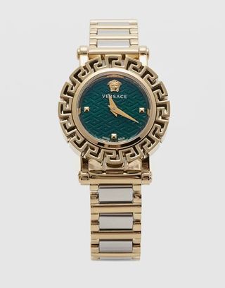 Reloj Versace dorado y verde