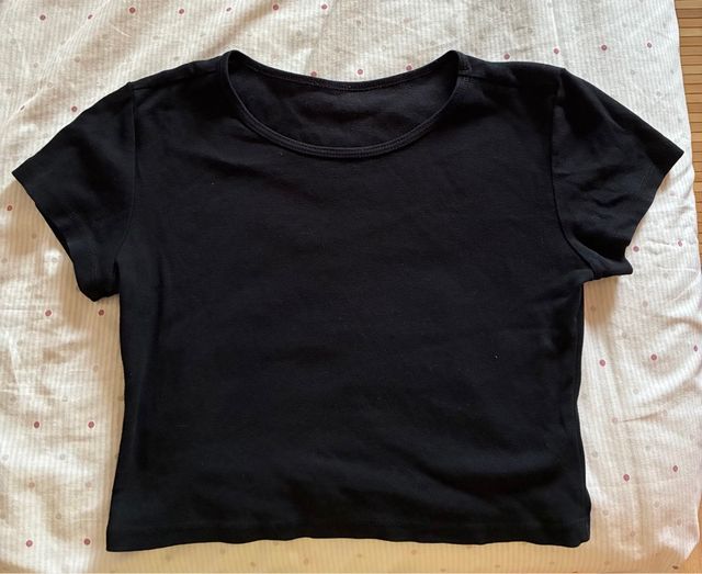 Cami negra - top corto