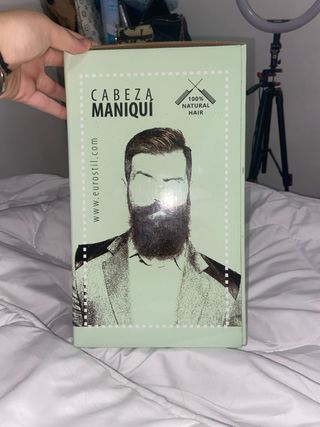 Cabeza maniquí pelo 100% natural