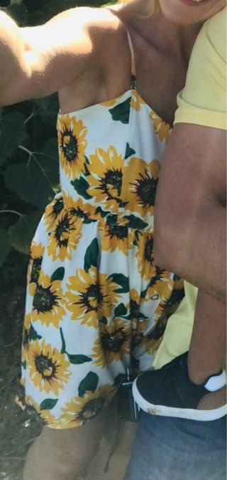 Vestido Girasoles - Blanco y Amarillo