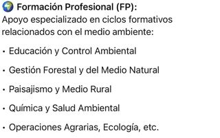 Profesor de Biología, Geología y Medio Ambiente. 