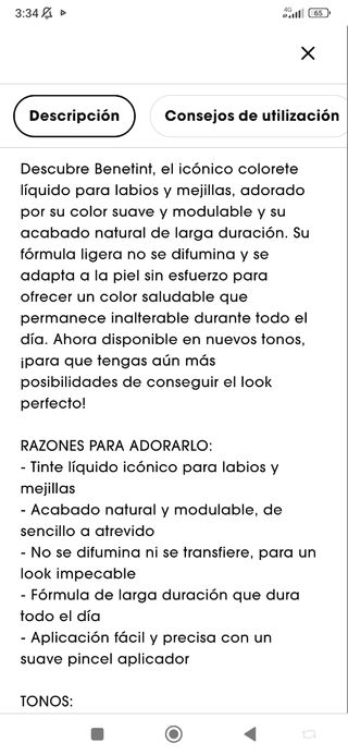 Pintalabios y Colorete