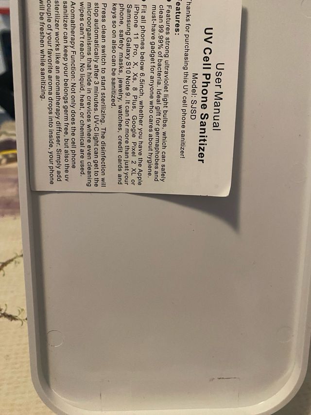 Máquina de desinfección uv