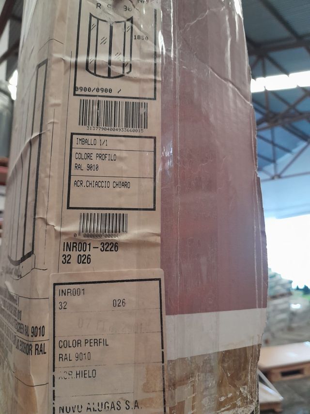 Mampara ducha curva 90x90 - blanca