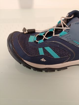 Zapatillas Quechua niña - Azul/Verde agua