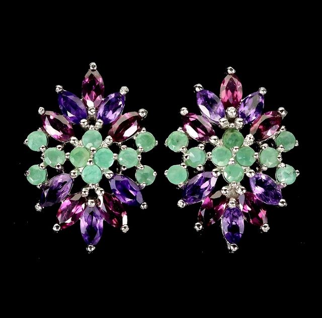 Aretes Plata Gemas Naturales