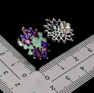 Aretes Plata Gemas Naturales