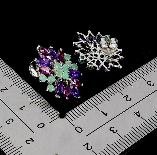 Aretes Plata Gemas Naturales