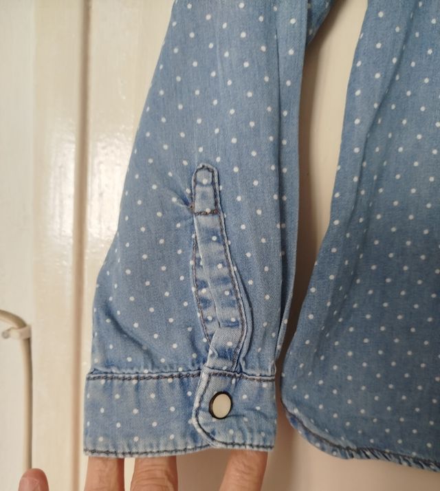 Camisa vaquera niña 4 años - lunares