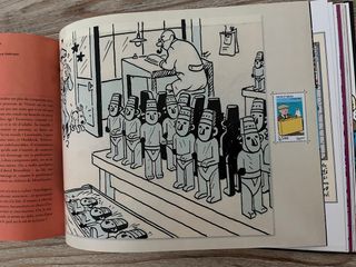 Le timbre voyage avec Tintín
