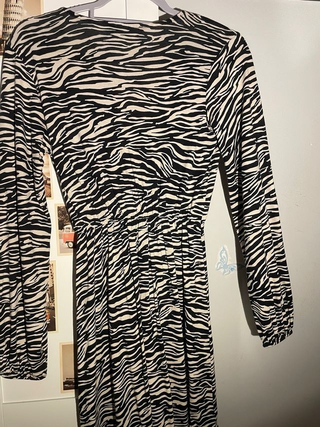 Vestido cebra talla S