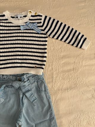 Completo bimba 12-18 mesi: maglione + jeans
