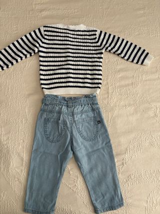 Completo bimba 12-18 mesi: maglione + jeans