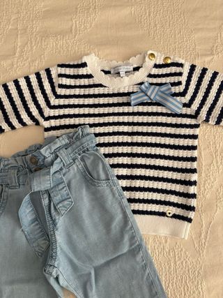 Completo bimba 12-18 mesi: maglione + jeans