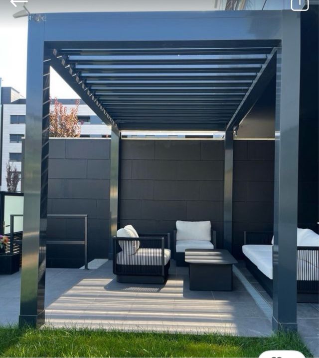 Pergola bioclimática 3x2 motor y luz led, nueva