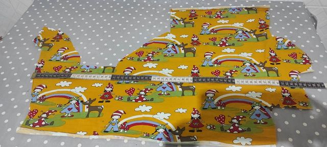 Lote retales de punto, estampado infantil