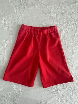 Shorts bimba estivi rosso vivo 12-18 mesi