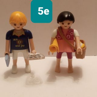 Playmobil: 2 figuras playa