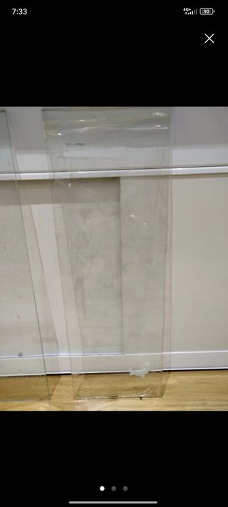2 baldas cristal transparentes