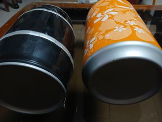2 Barriles / Bidones portaCDs - Decorativos